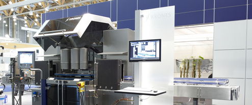 Impianto di ispezione bottiglie vuote Linatronic 735 di KRONES